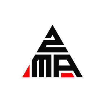 ZMA triangle letter logo design with triangle shape. ZMA triangle logo design monogram. ZMA triangle vector logo template with red color. ZMA triangular logo Simple, Elegant, and Luxurious Logo. ZMA 