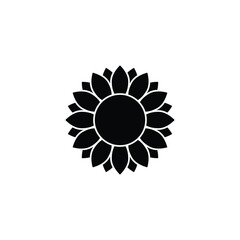 sunflower icon vector flower sign
