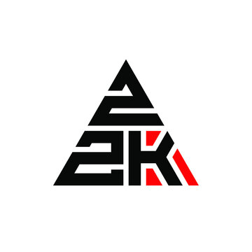 ZZK triangle letter logo design with triangle shape. ZZK triangle logo design monogram. ZZK triangle vector logo template with red color. ZZK triangular logo Simple, Elegant, and Luxurious Logo. ZZK 