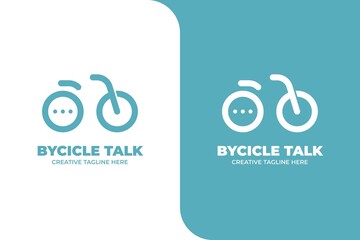 Bicycle Bubble Chat Messenger App Logo