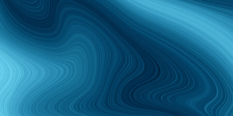 Blue Modern flow poster background. Abstract wavy color paint Liquid