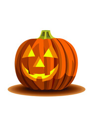 Halloween. Jack's lantern. Halloween motifs. illustration with a pumpkin. Pumpkin. The face on the pumpkin. Vector. Vector pumpkin1.