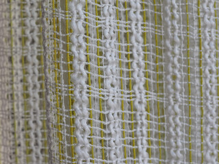 white and green cotton fabric texture background