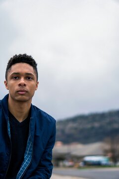 Portrait of man outdoors