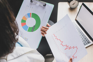 Woman holding pivot tables