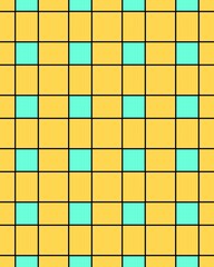 Fototapeta premium Abstract geometric triangles in a square of bright yellow colorful backgrounds, illustration