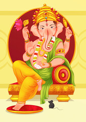 Lord Ganpati, Ganpati on King Background, Ganpati, happy Ganesh Chaturthi