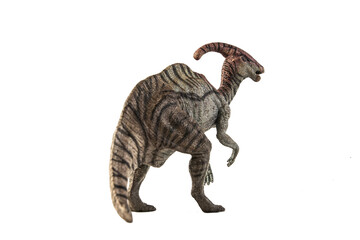 Obraz premium Parasaurolophus Dinosaur on white background