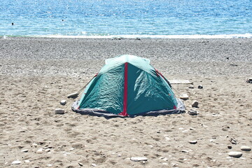 tent on the beach
