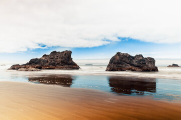 Fototapeta na wymiar Ruby beach on the West Coast, Olympic National Park, Washington