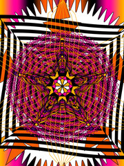 optical art pop groovy background