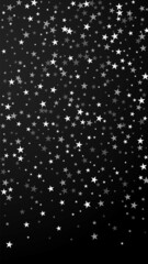 Obraz premium Random falling stars Christmas background. Subtle