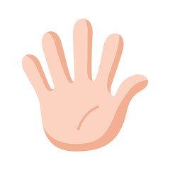 Isolated hand doing sign language Vector illustration