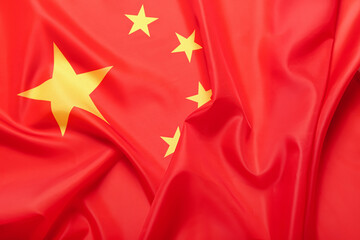 The National Flag of the People's Republic of China as background