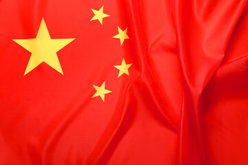 The National Flag of the People's Republic of China as background