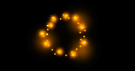 Glowing Light Stock Image In Black Background