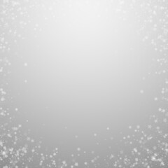 Beautiful snowfall Christmas background. Subtle fl