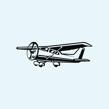  Light Aircraft Vector. Small Plane Vector Isolated