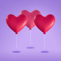 Obraz na płótnie Canvas 3D Icons - Heart