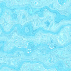 Aegean teal mottled swirl marble nautical texture background. Summer coastal living style home decor. Liquid fluid blue water flow effect dyed textile seamless pattern.