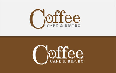 Coffee Logotype with Simple Minimalist Vintage Style.
