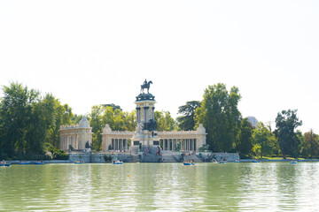 Fototapeta na wymiar View of the Prado Park in Madrid