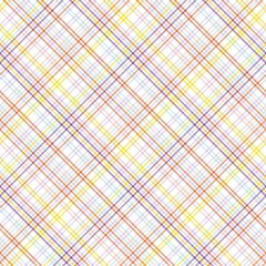 Rainbow Pastel Diagonal Plaid Tartan textured Seamless Pattern Design