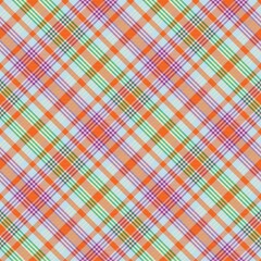 Rainbow Pastel Diagonal Plaid Tartan textured Seamless Pattern Design