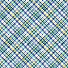 Rainbow Pastel Diagonal Plaid Tartan textured Seamless Pattern Design