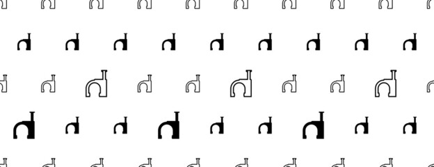 Wall Mount Nail Clip Icon Seamless Pattern M_2109001