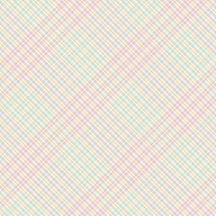 Rainbow Pastel Diagonal Plaid Tartan textured Seamless Pattern Design