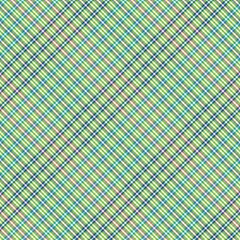 Rainbow Diagonal Plaid Tartan textured Seamless Pattern Design