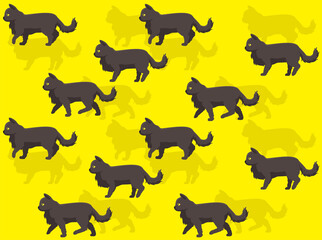 Cat Animation Nebulung Cartoon Character Seamless Wallpaper
