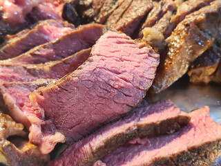 The charcoal-grilled Tomahawk beef.