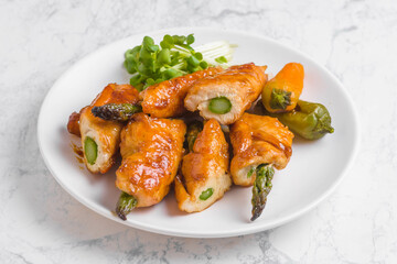 チキンのアスパラ巻き