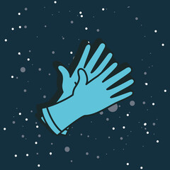 medical rubber gloves