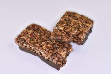 Nutritious Granola Bars Isolated