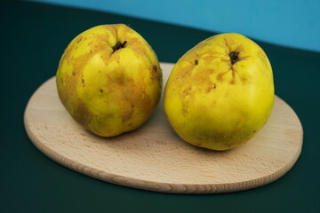 Quince fruits,sliced quince