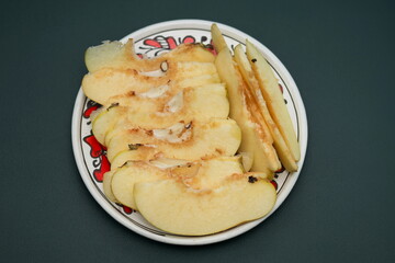 Quince fruits,sliced quince