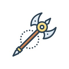 Color illustration icon for millennium