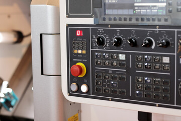 CNC control panel of machining center