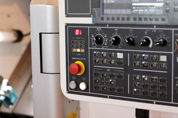 Fototapeta premium CNC control panel of machining center