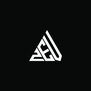 ZEV letter logo creative design. ZEV unique design
