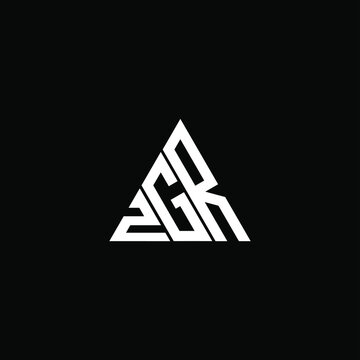 ZGR letter logo creative design. ZGR unique design
