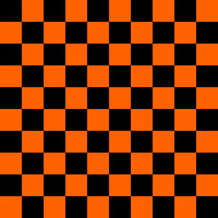 Black orange rhombuses seamless pattern. Vector illustration.