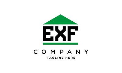 Obraz premium EXF three letter house for real estate logo design