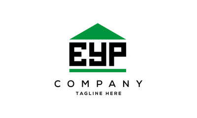 EYP three letter house for real estate logo design