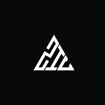 ZIC letter logo creative design. ZIC unique design
