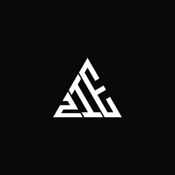 ZIE letter logo creative design. ZIE unique design
