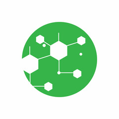 Molecule symbol logo template vector illustration design